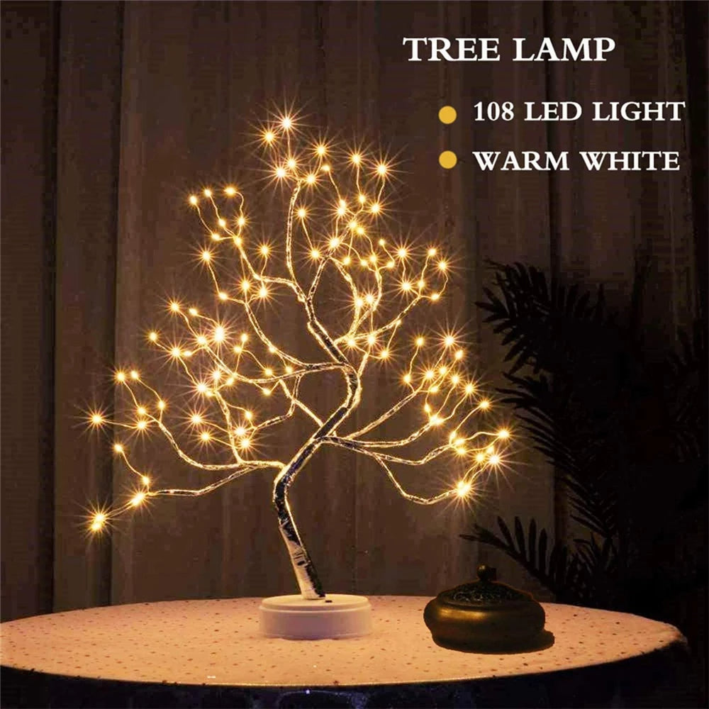 LED Mini Christmas Tree Light – Decorative Copper Wire Fairy Lamp