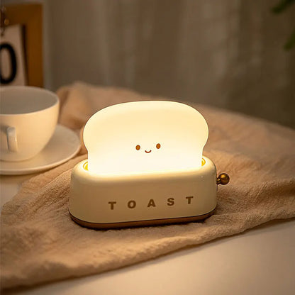 Bread Toast Table Lamp – Toaster-Style Rechargeable Night Light