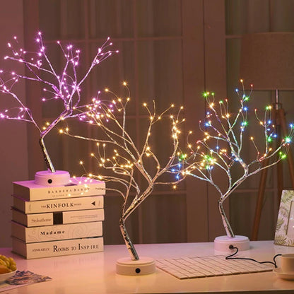 LED Mini Christmas Tree Light – Decorative Copper Wire Fairy Lamp