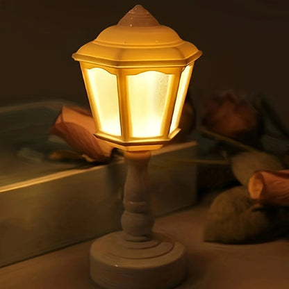 Geometric Flower Bud LED Table Lamp – Touch-Activated Battery Light